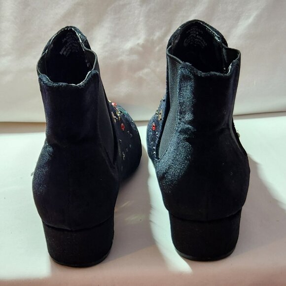 Betsey Johnson boots sz 6 M Jax sequin beading VGUC - Picture 4 of 6